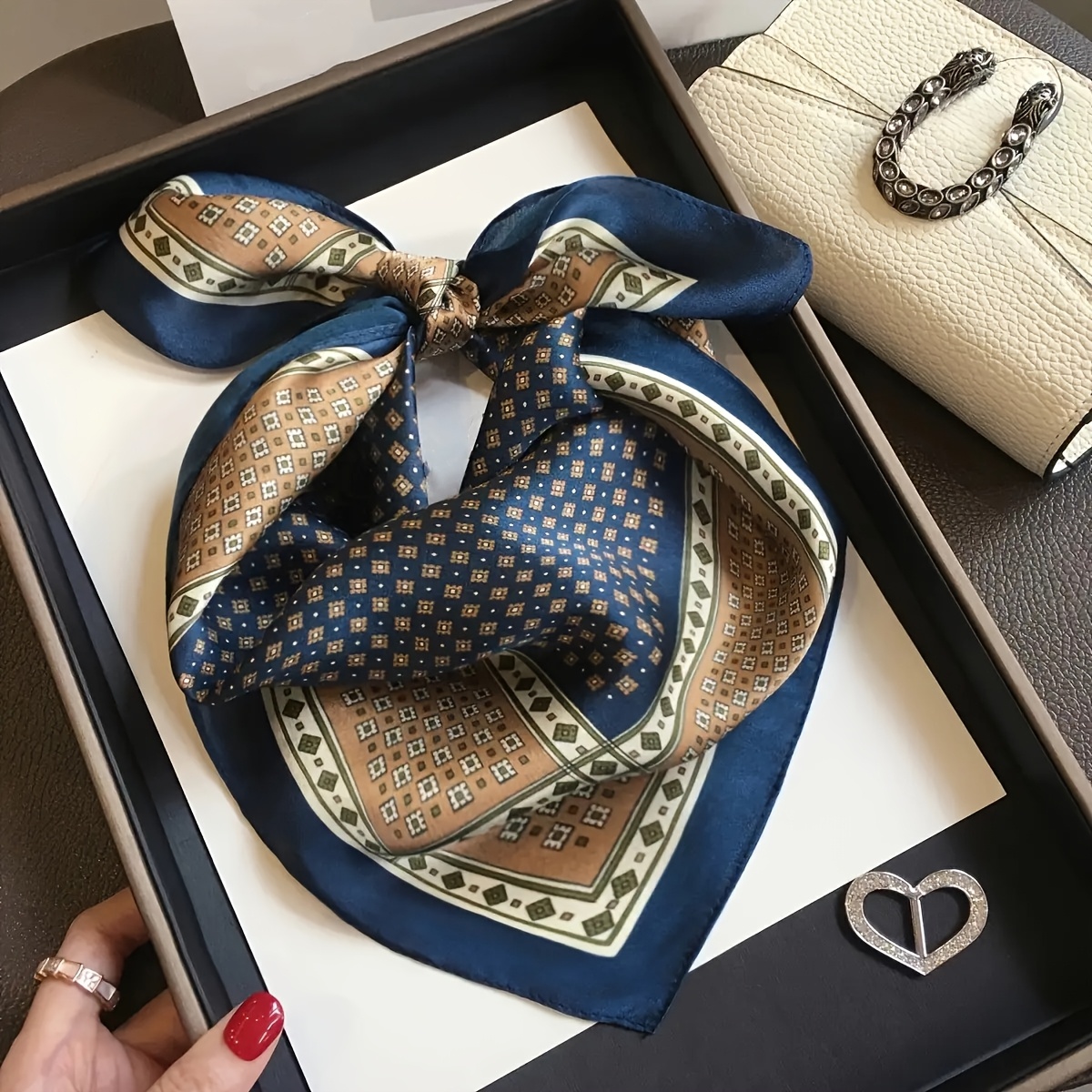 Silk Satin Square Headscarf