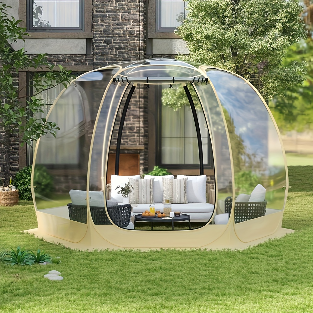 Allwetter-Sportzelt, Sofortzelt, Outdoor-Bubble-Tent, Regenzelt,  Camping-Sonnenschutz *-Up-Zelt, Transparent, Groes, bergroes,  Wetterfestes Pod, fr Drauen * Strnde, Parks, Grten usw.