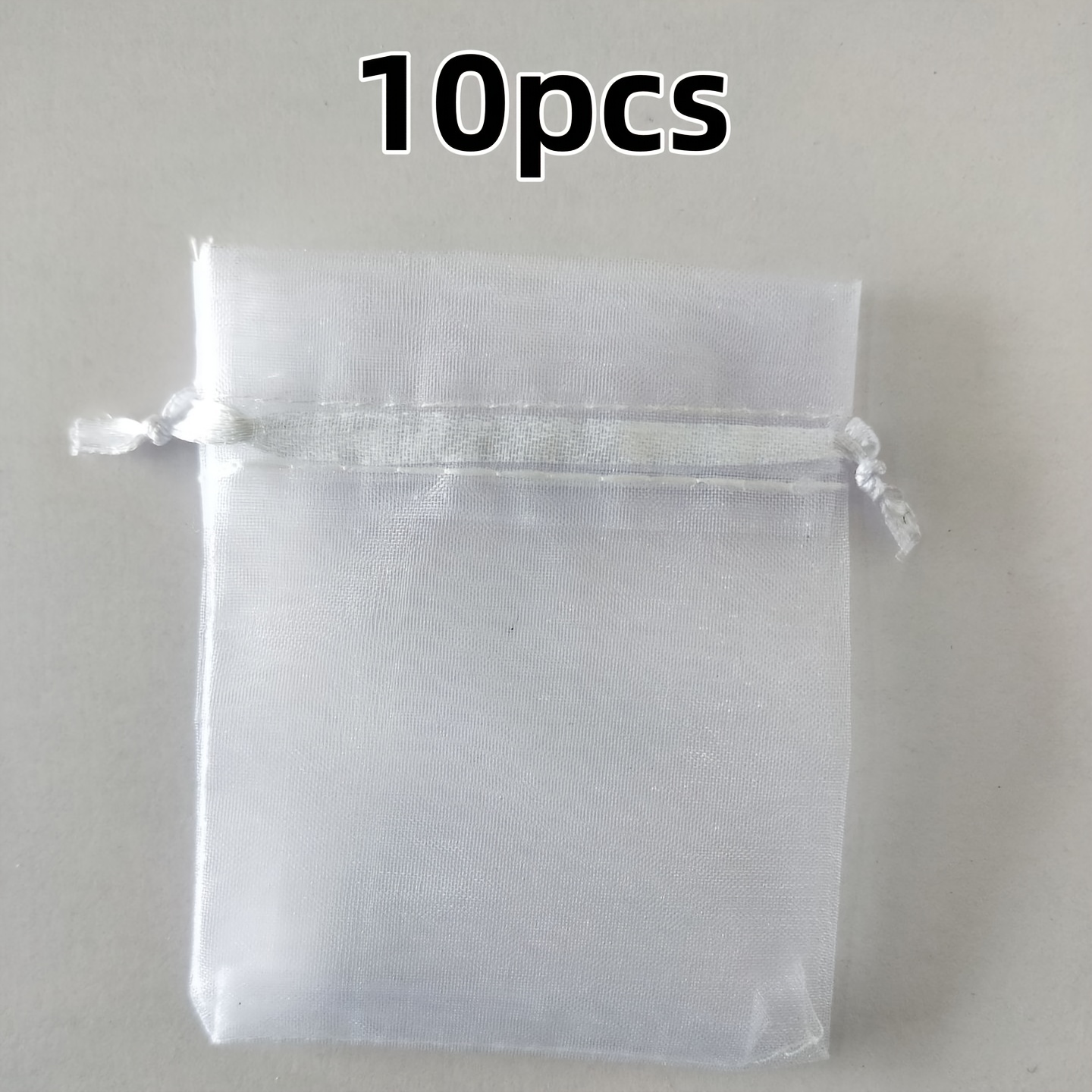 E-shop 20cm x 30cm Große Organza-Beutel mit Zugband in Unifarben, Ideal für Neujahrsgeschenke Geschenktaschen