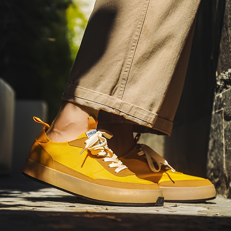 Zapatillas clásicas para hombre, versátiles, de moda, modernas y casuales, de tela de fibra sedosa de hielo transpirable, zapatillas de caña baja con empalme y transpirables