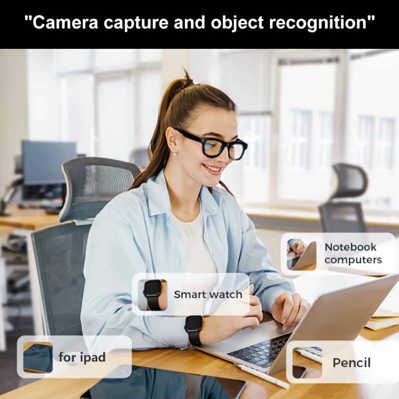 smart   with 8mp   camera hd 1080p blue light blocking   control 4h playtime wi fi bluetooth 5 4 for hd video   audio 5