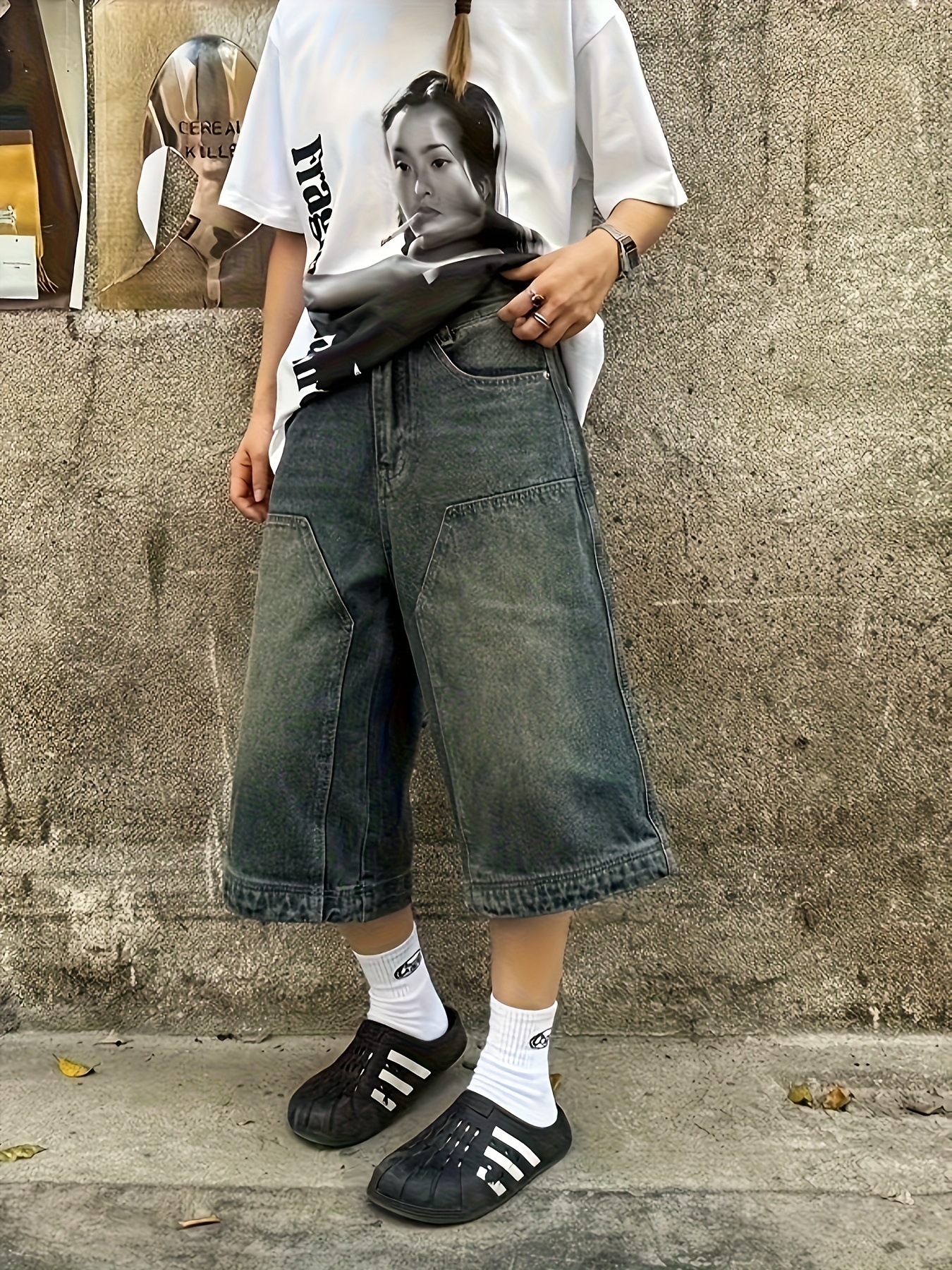 Bermuda Large En Toile Pour Homme Short Baggy Eté