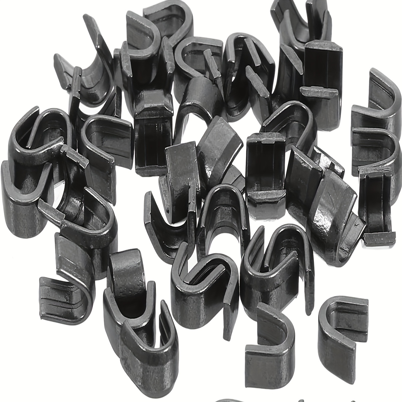 

40pcs Zipper Stopper -#3#5#8#10 U-shaped Top Plug, Suitable For Bags, Jackets, Jackets, Zipper, Metal Black, Silvery, Gold, Brown