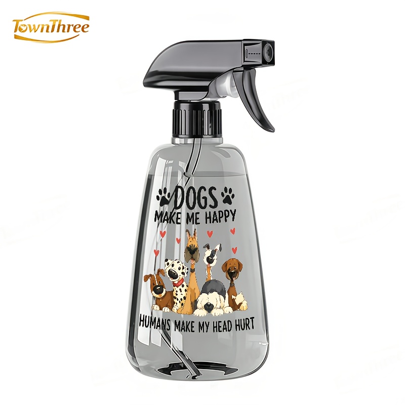 TEMU Multifunctional Watering Can - Dog-themed Spray Bottle - For Plant Care, Cleaning, Hair Styling, And Home Disinfection - Dual-level Adjustment,
