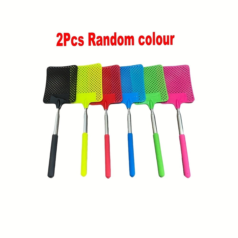 2pcs Random Colours | Plastic Fly Swatter | Suitable For Home Kitchen | Outdoor Garden | | Eliminating Flies |
