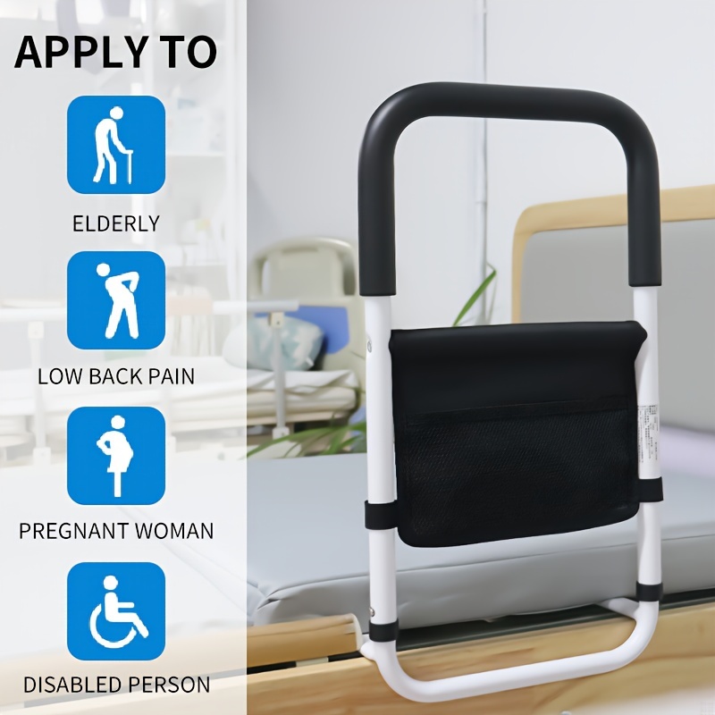 1pc bed rail suitable for elderly people   bedside safety handrails storage bag to assist in supporting side rails suitable for elderly people   suitable for   and household beds details 1