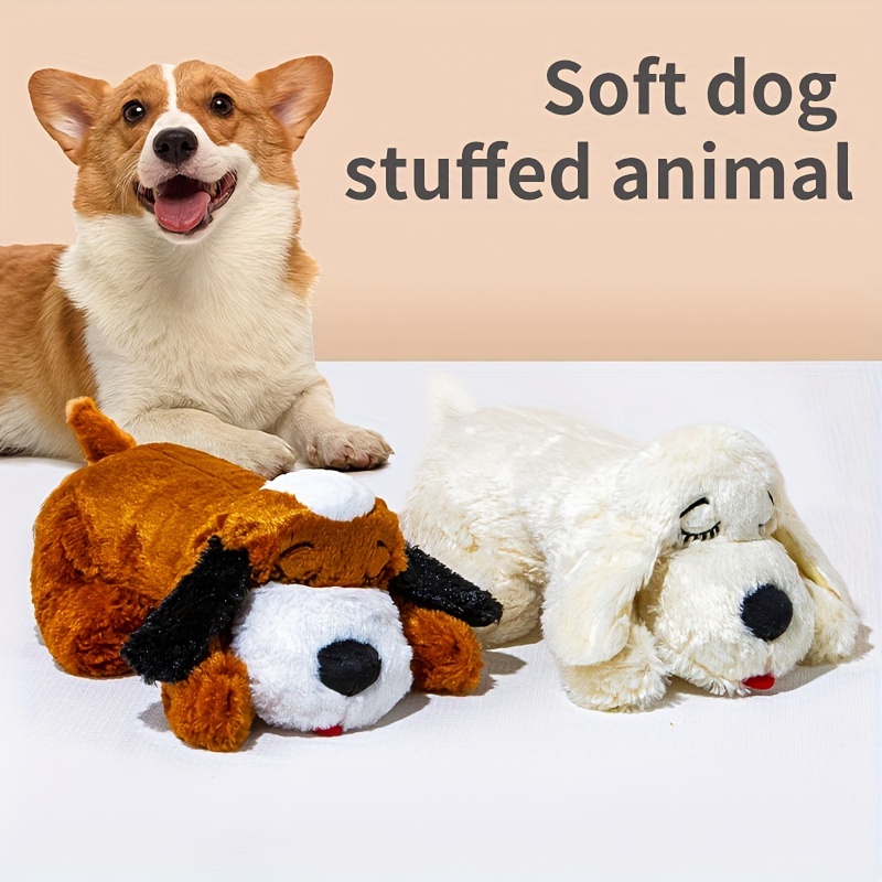 

Plush Lying Dog Toy, The Perfect Christmas Gift For Dogs, Used To Stress And Play With, Suitable For Large, Medium And Small Cats And Dogs, , Crate Dog Kennel Training Puppy Toy