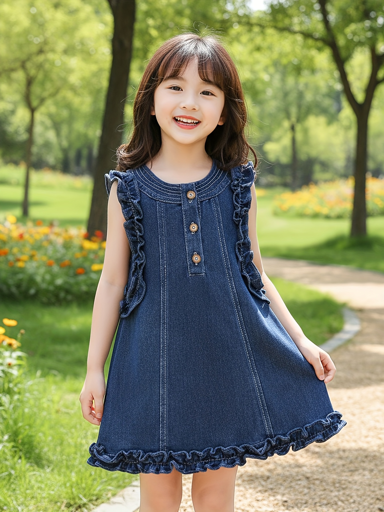 denim dresses for girls - Oman