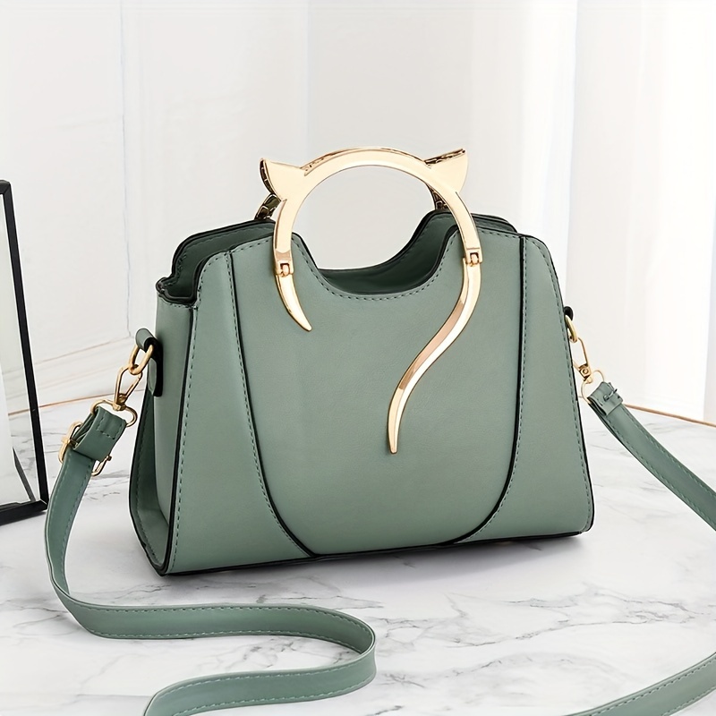 

Trendy Versatile Large-capacity Pu Tote Handbag With Adjustable Shoulder Strap And Zipper Closure For Women