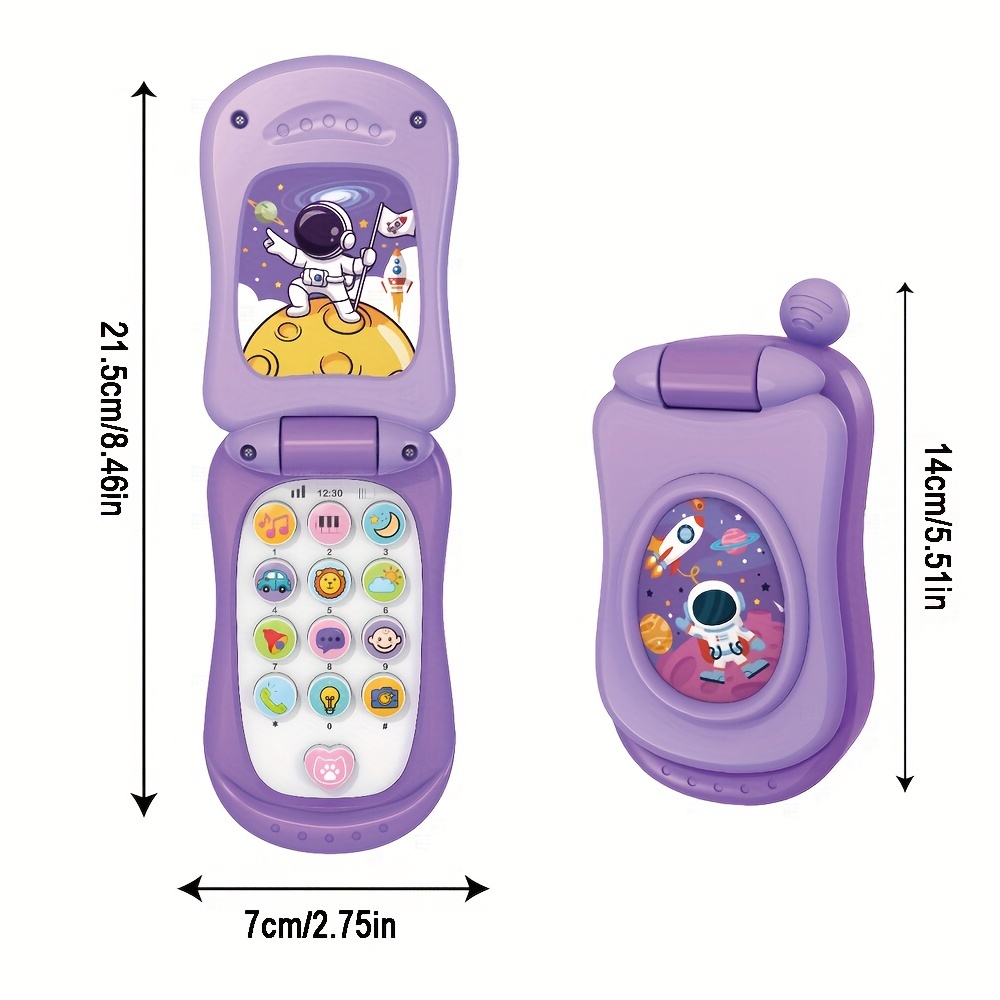 cartoon music flip phone toy happy christmas gift for boys and girls     festive holiday present   design durable material Product details 1
