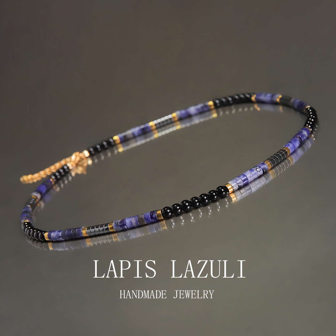 Men's Lapis Lazuli Necklace, Stylish and Handsome
