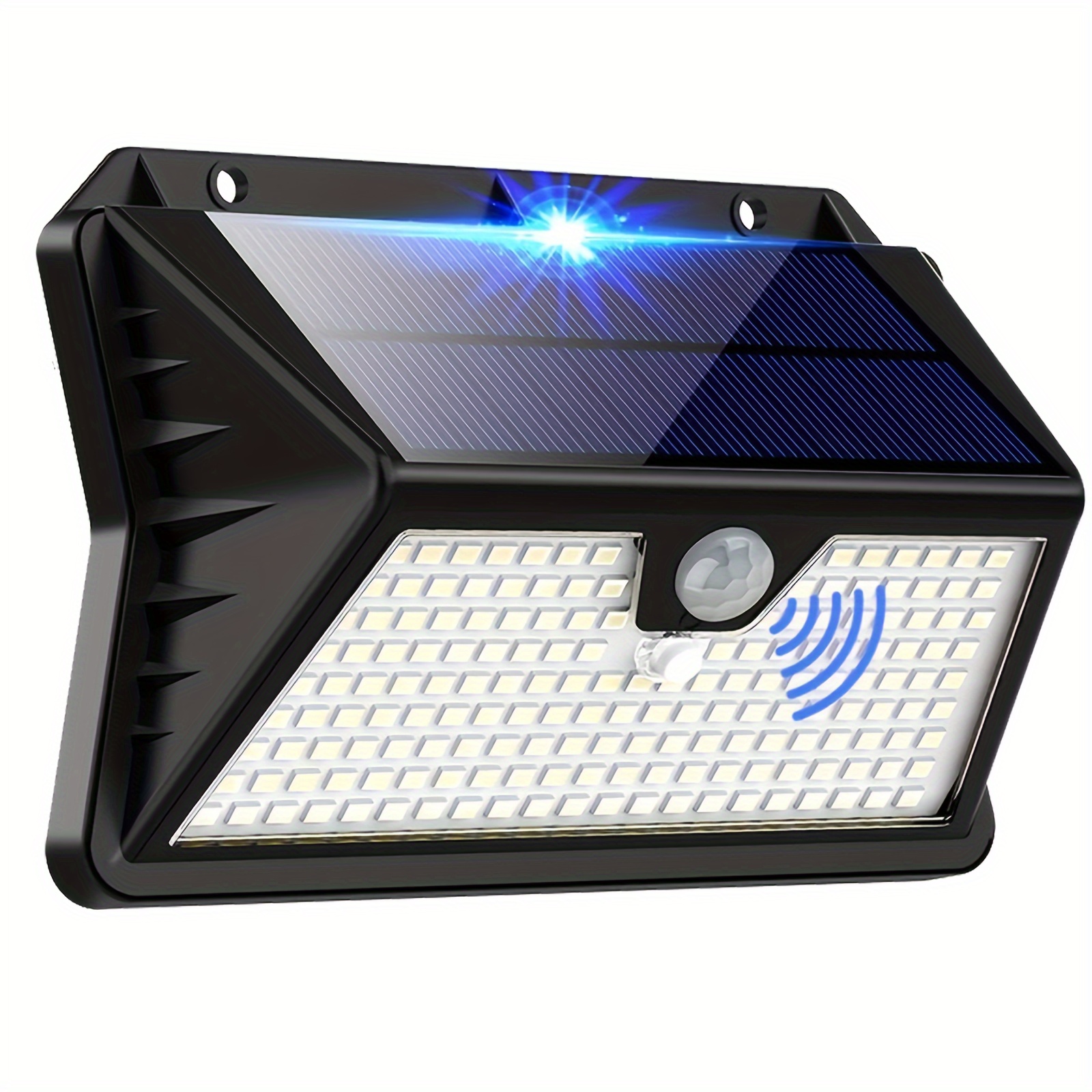 185led outdoor solar light with motion  65 3   outdoor solar light outdoor wall light suitable for wall lights garden patio garage front door christmas gift halloween gift fathers day gift   0