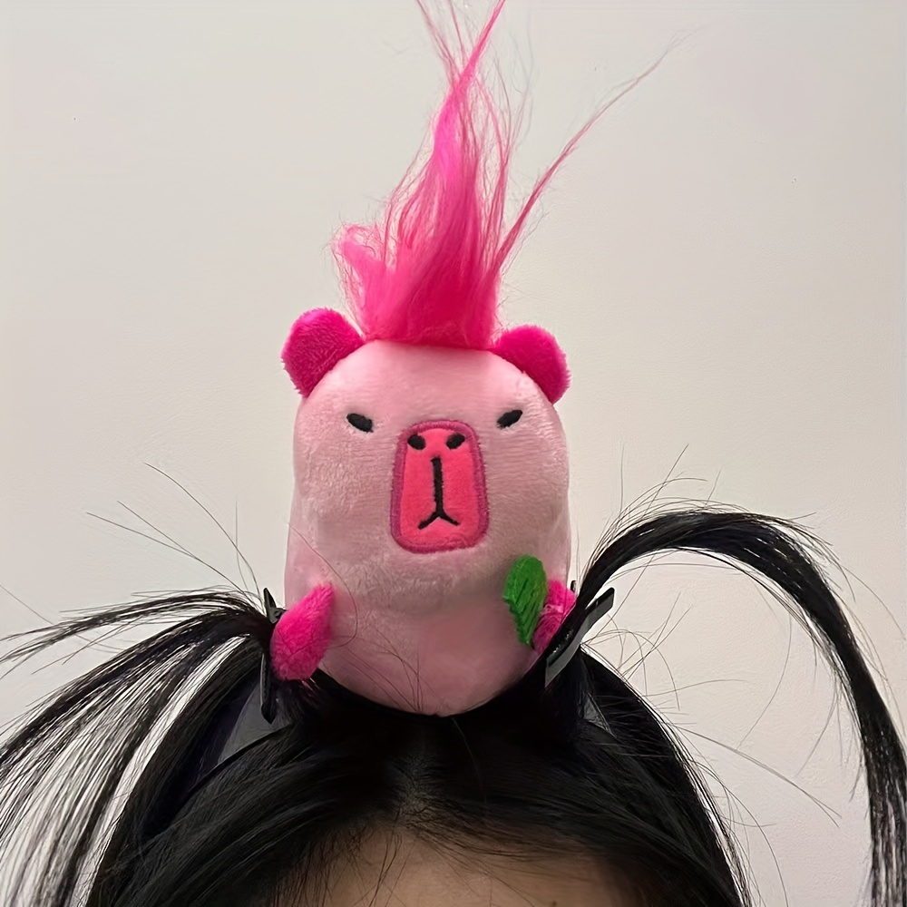 

Adorable Capybara Plush Headband - Cute Cartoon Animal Hair Accessory For Women, Celebrations