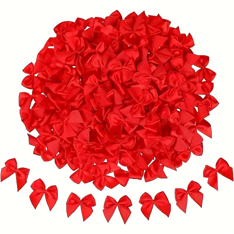 

30/50pcs, Mini Ribbon Bow Flower Diy Handicraft, Suitable For Diy Handicrafts, Sewing Decals, Hair Accessories, And Gift Packaging