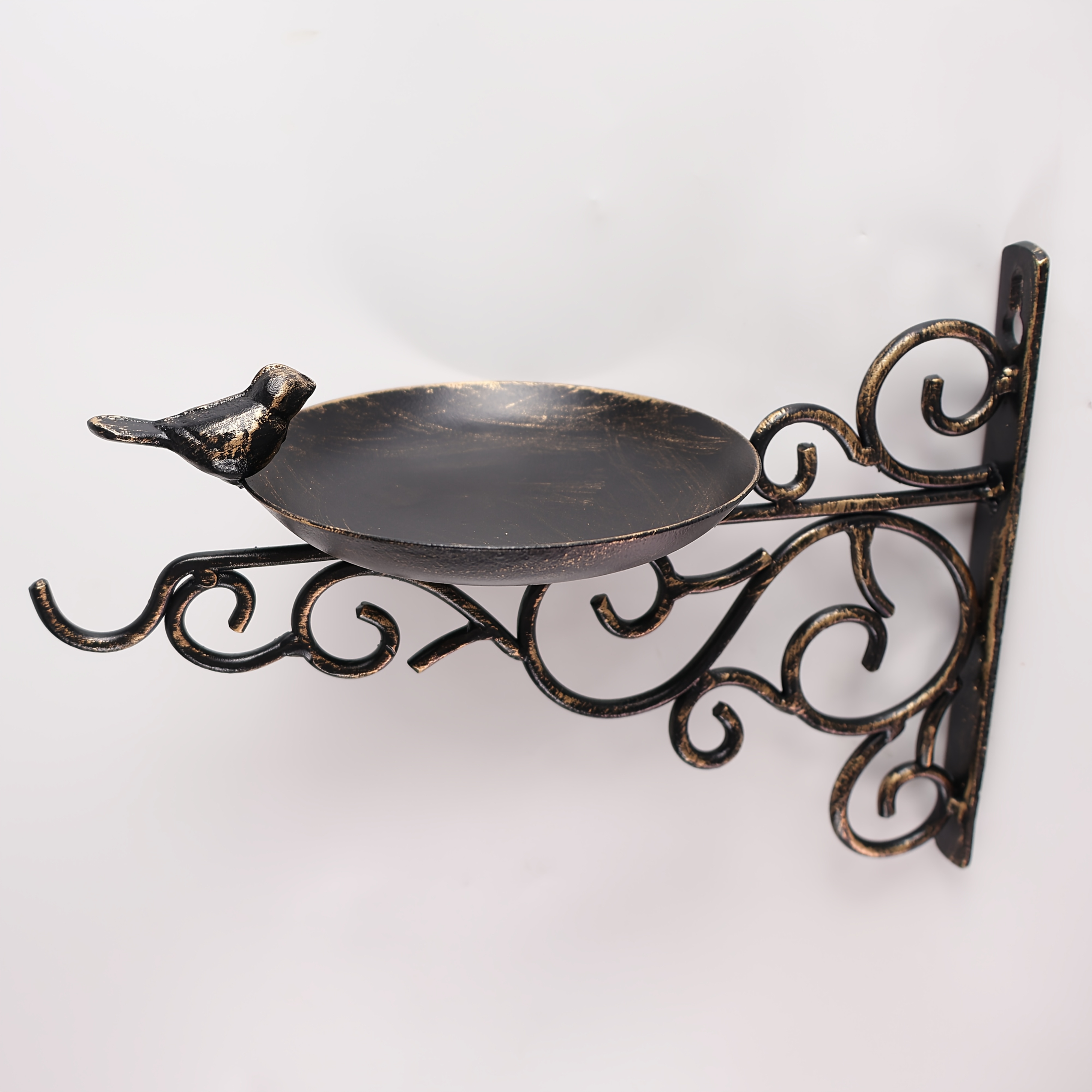 Cast Feeder | Rustic Wall-mounted Garden Decor, Ideal For Room Decoration, Long-lasting Wild-bird-platform-feeder