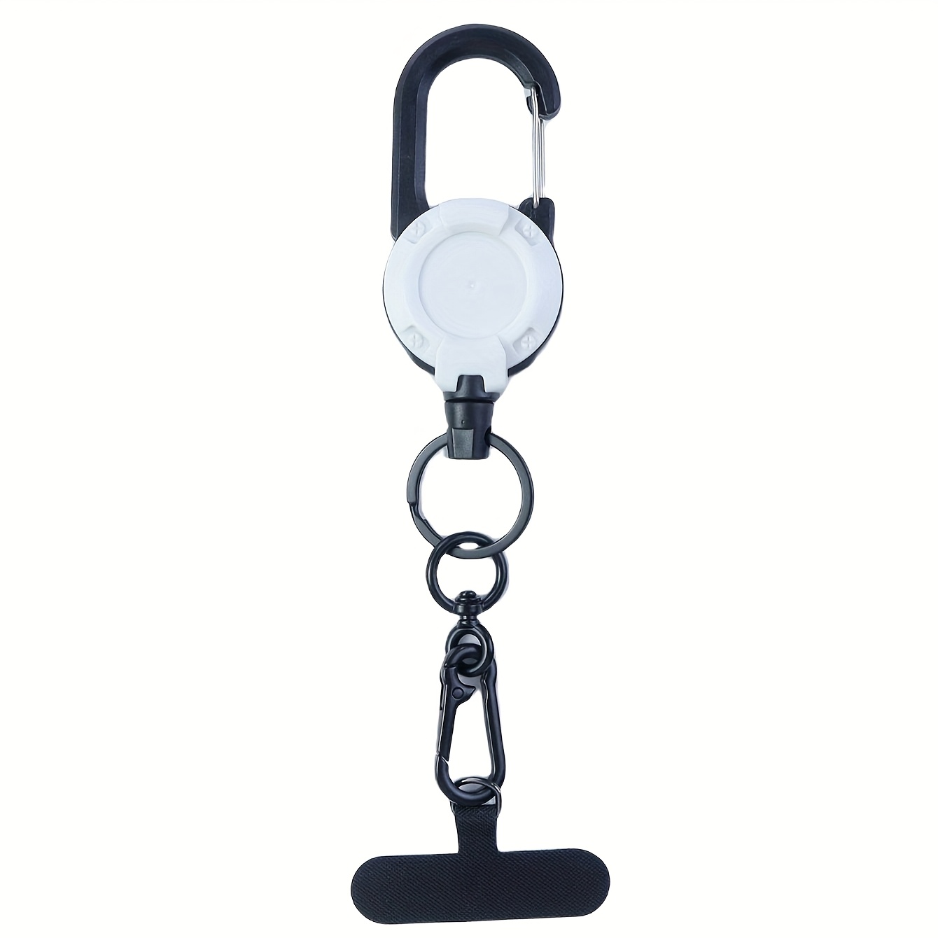 Image of Retractable Phone Lanyard Heavy Duty Multitool Carabiner Badge Holder Phone