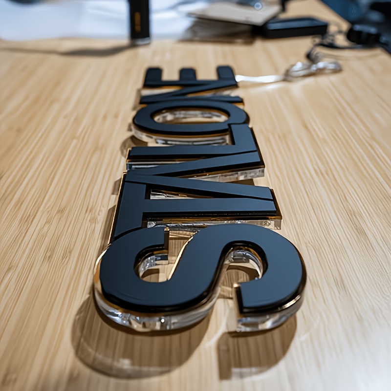 acrylic letters sold on Temu United States