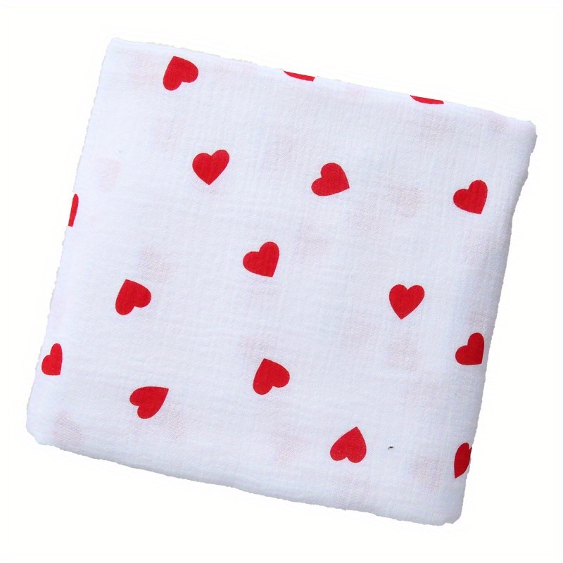 Image of 58.27 X 19.68 Inches Double-layer Printed Love Heart Cotton, Breathable Sewing Material With Texture, Versatile For Home Decor, Youth And Crafts, Pet Blankets, Handmade Cutting With Natural Edges