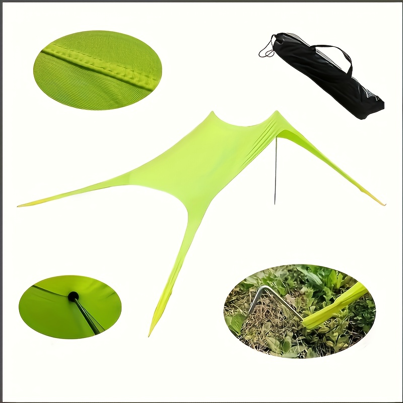 [Portable Sunshade] Portable Outdoor Sunshade Tent | Square, Easy Pull Rope Closure, Suitable for Camping, Fishing, Backyard Entertainment or Picnic, Universal for Spring, Summer, Autumn and Winter