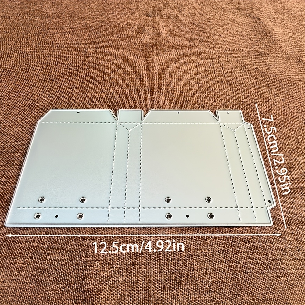 Image of 1pc Folding Box Metal Cutting Mold, Suitable For Greeting Card Decoration, Photo Album Embossing Template, Handmade Greeting Card Metal Cutting Mold, And Gift Card Making Tool