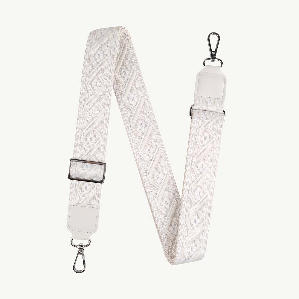 E-shop 1 Stück Jacquard Bestickter Taschenriemen für Damen, Breiter Taschenriemen für Viele Stile, Hängeschlaufe, Verstellbare Länge, mit Metallhaken,