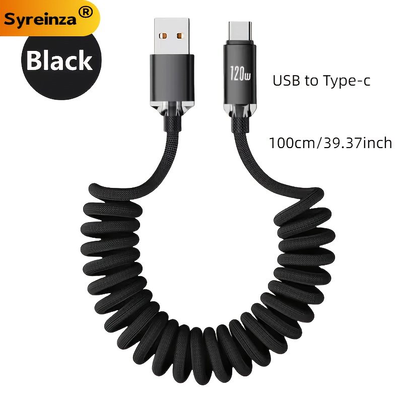 Syreinza [2.5a-3a] Super Fast Charging , Usb-c/type-c Data Cable, Length Range [3.3ft-6.6ft], Suitable For , Portable And Durable For Outdoor Use, Braided Charging Cable, Car Fast Charging Data Cable