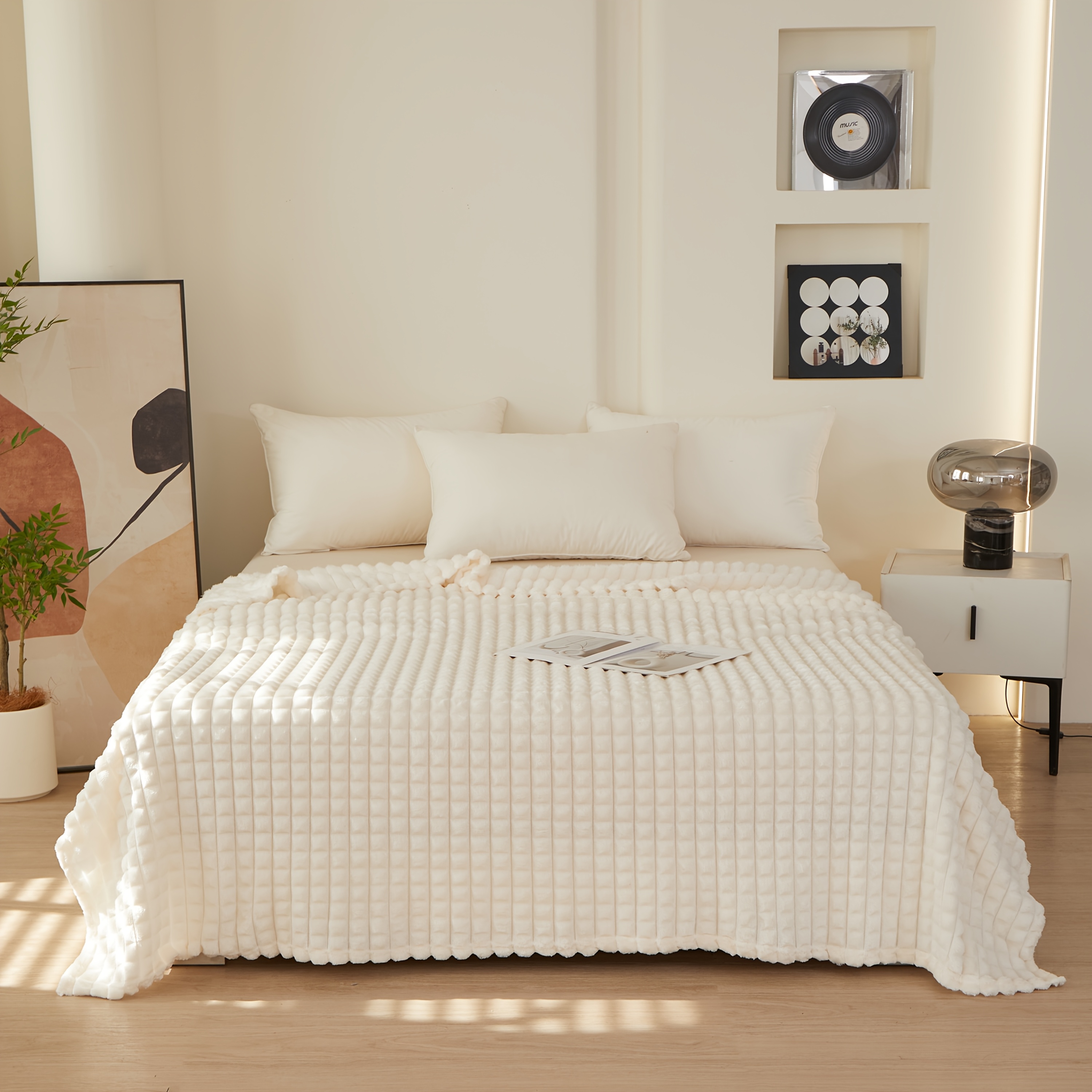 TEMU Couverture Confortable Couleur Unie, Jeté de Canapé Doux et Chaud, Idéal pour les Siestes, , le Camping Air, Couverture de Canapé pour , Toutes