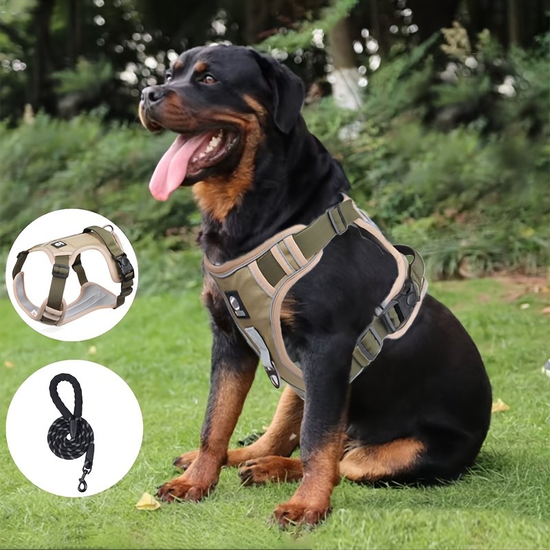 Collar Off Leash Dog Breeds Durable Dog Harness Leash Set For