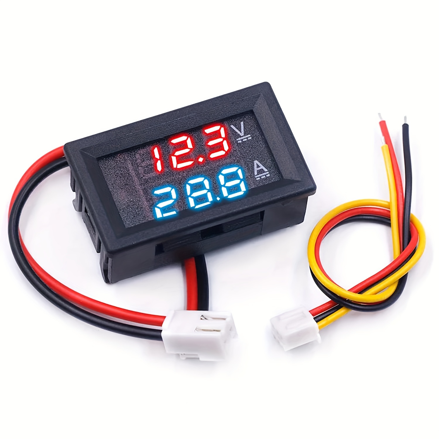 

Digital Voltmeter Ammeter Dc 100v 50a Amp Voltage Current Meter Tester 0.28 Inches Dual Led Display Panel With Connect Wires