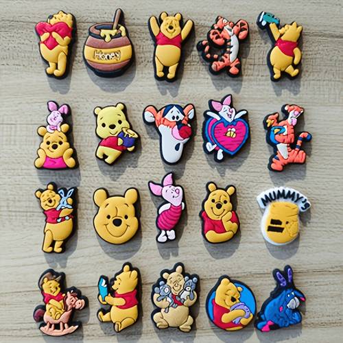 20pcs 2d flat pvc charms cycling stickers and decals suitable for cycling decorate cute charms for outdoor sports pvc decoration buckles for cycling