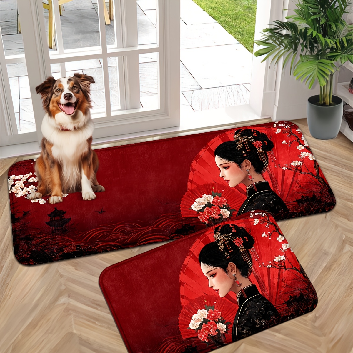 

Japanese Flower Japanese Decor Door Mat Indoor Entrance Indoor Door Mats For Entryway Indoor Door Mat Entrance Mat Entry Mat Indoor Front Door Mat Front Door Rugs Indoor Mats For Entryway