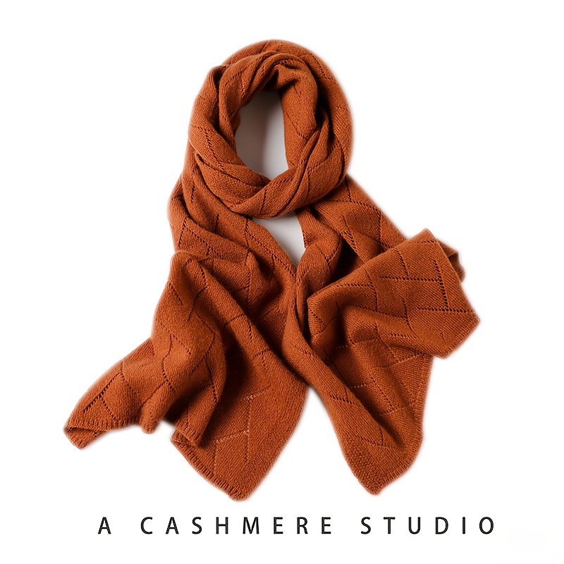 TEMU Soft Cashmere Scarf In , Perfect For Keeping Warm In Autumn And Winter