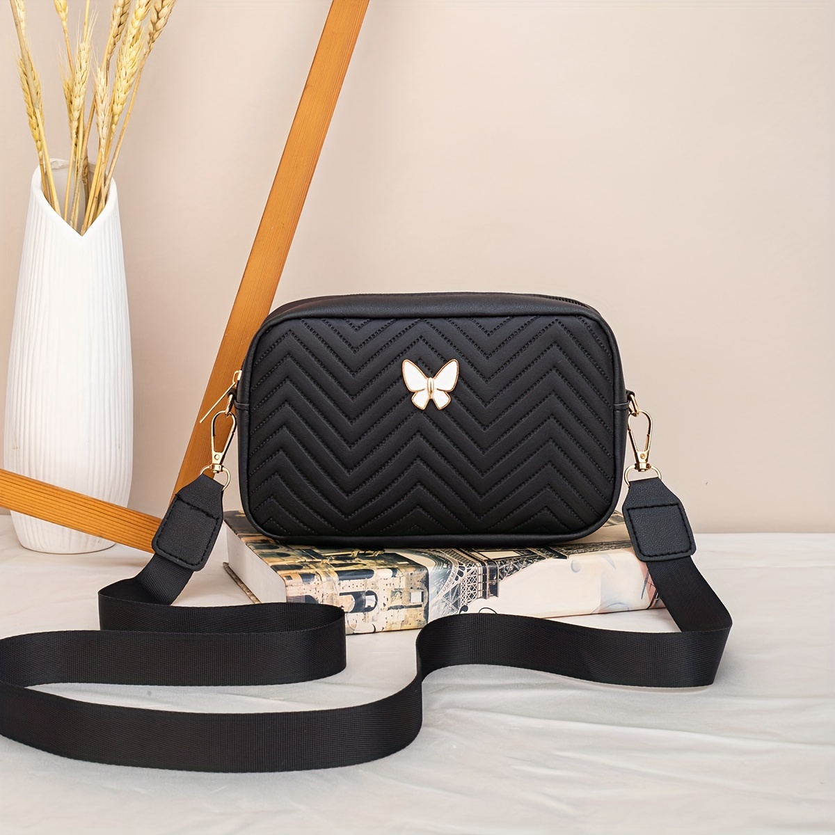 

Sac Bandoulière Bandoulière Détachable - Sac à Épaule en PVC de Unie Élégant & Cadeau de