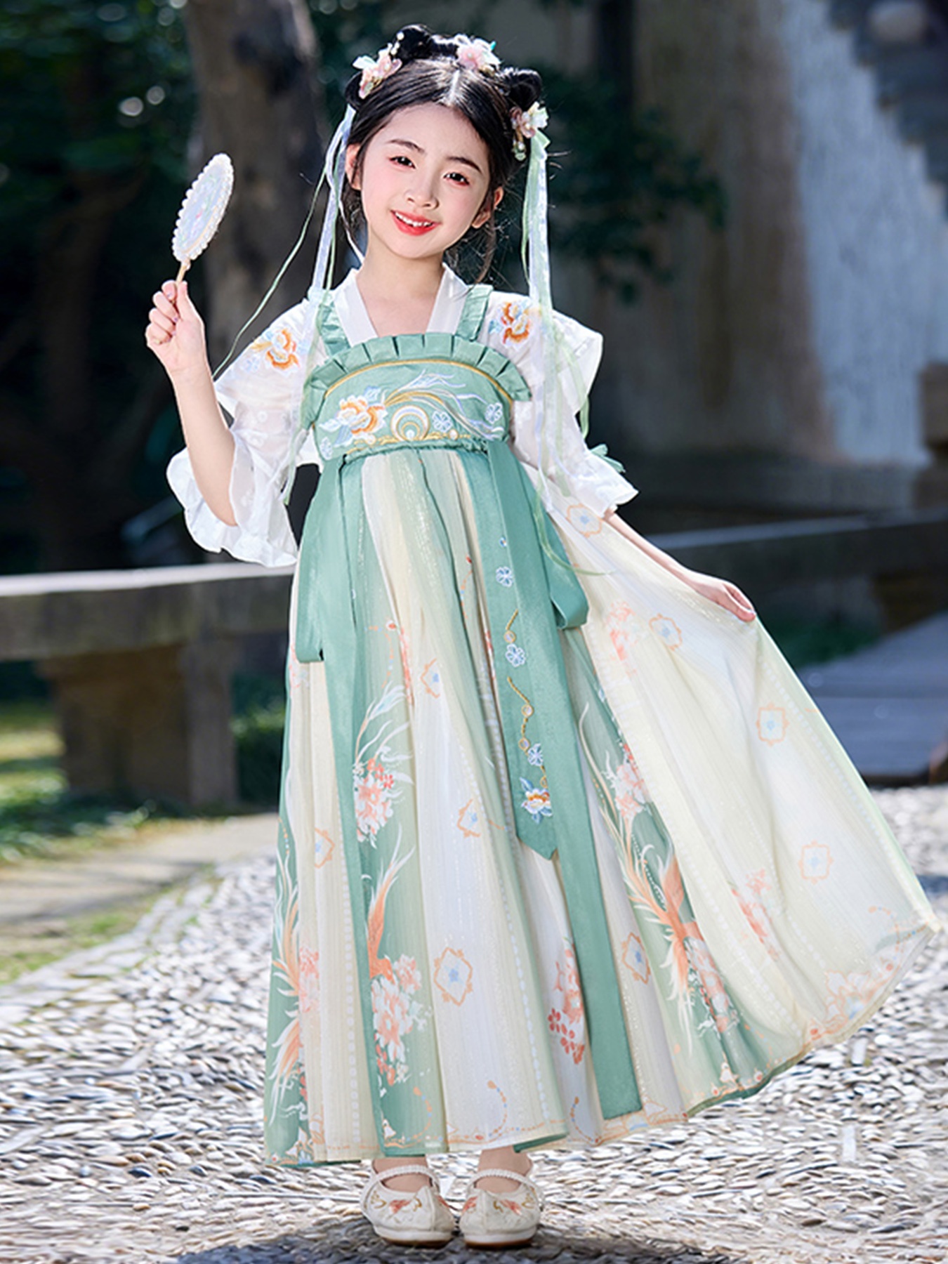 hanfu dresses High Low Off Shoulder Navy Blue Prom Dress, Tea Length High Low Navy B –  abcprom