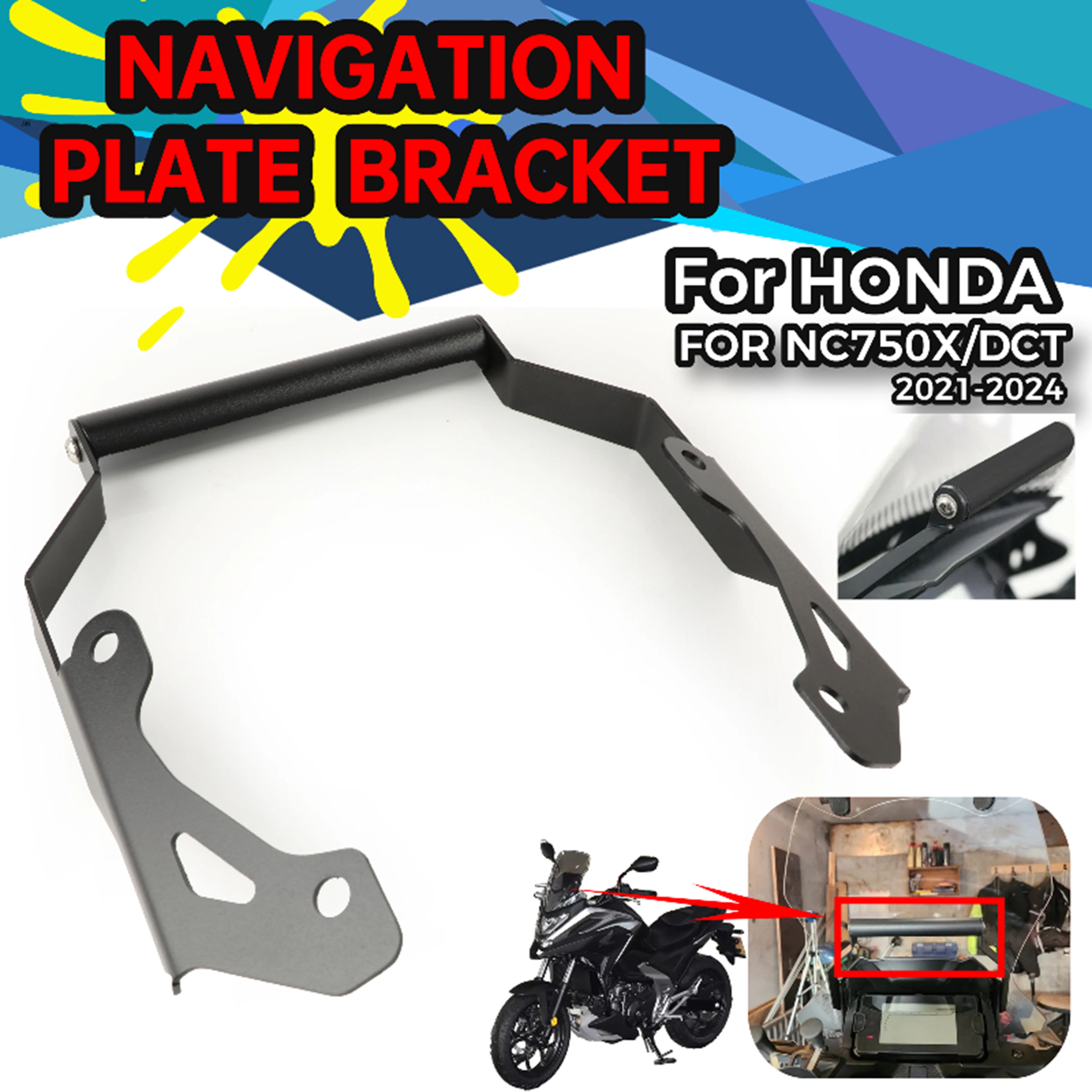 バイクナビゲーションブラケット For NC750X 2021 2022 2023 オートバイ電話マウント GPSナビゲーションブラ 用NC750X用  NC 750X用 NC750 X用 NC 750 X 2021 2022用 オートバイGPS電話ナビゲーションブラ ブラケット For NC750X  For DCT 2021 2022 2023 2024 オートバイ ... オートバイナビゲーションブラケット NC750X用 DCT用 NC 750X用 2022 2021 2023 GPSナビゲーションバ