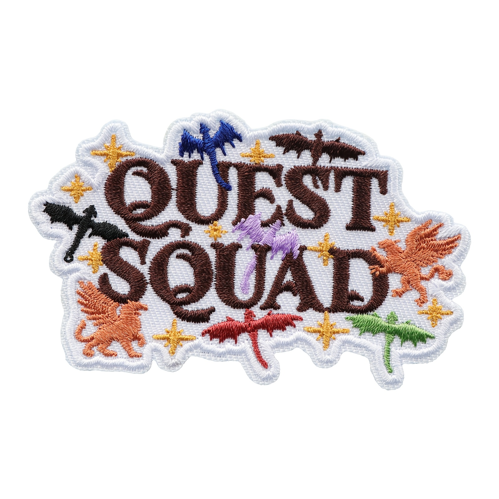 TEMU 1 Patch Brodé Chef de Dragon Livre Médiéval, Convient pour Vêtements, Chapeaux, Sacs à Dos, Gilets et Vestes