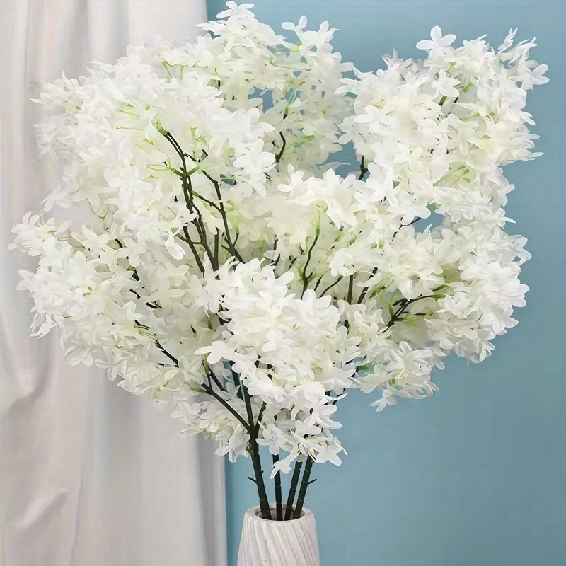 3 Stck Knstliche Weie Kirschbltenbume - Weie Kunststoff-Kirschblten,  Ideal fr Innen- Auendekoration * fr Hochzeiten, Zuhause Bro,  Pflegeleicht * Frhling/Sommer, Hochzeitsdeko | Elegante ...