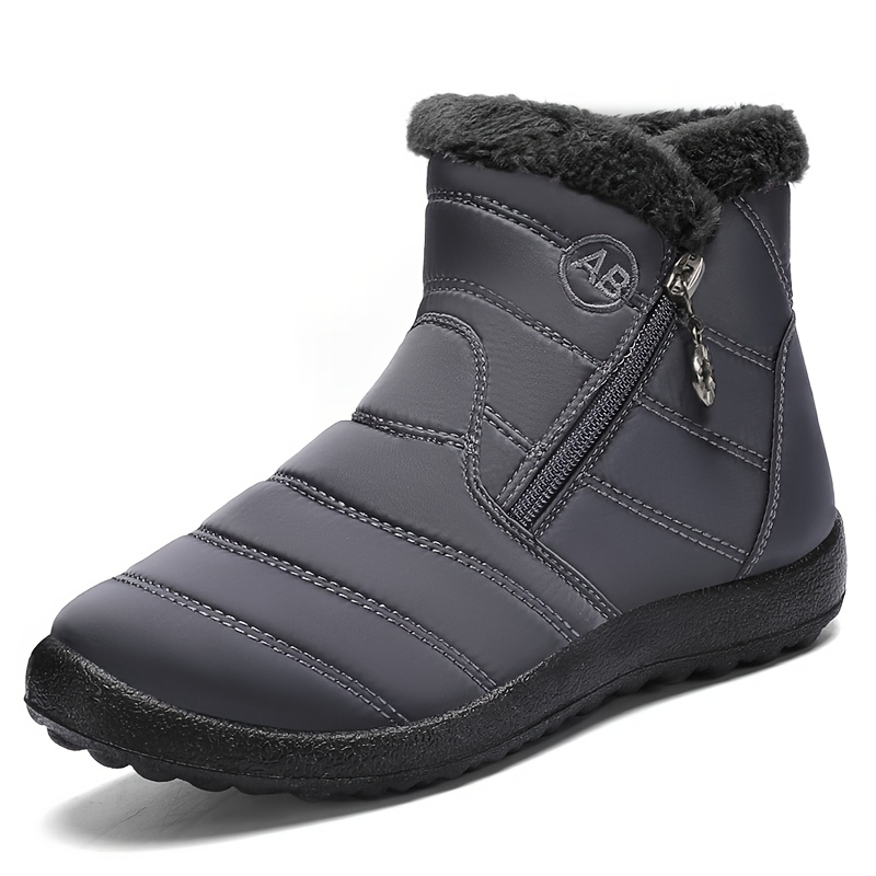 Unisex Wide-Fit Fleece-Lined Snow Boots