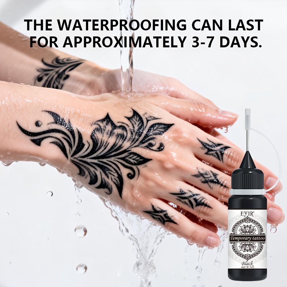 Black Tattoo Paste - Waterproof and Long-Lasting
