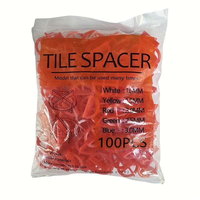 100pcs Plastic Floor Leveling Tile Spacers | In , Cross Sticker Design For Installation