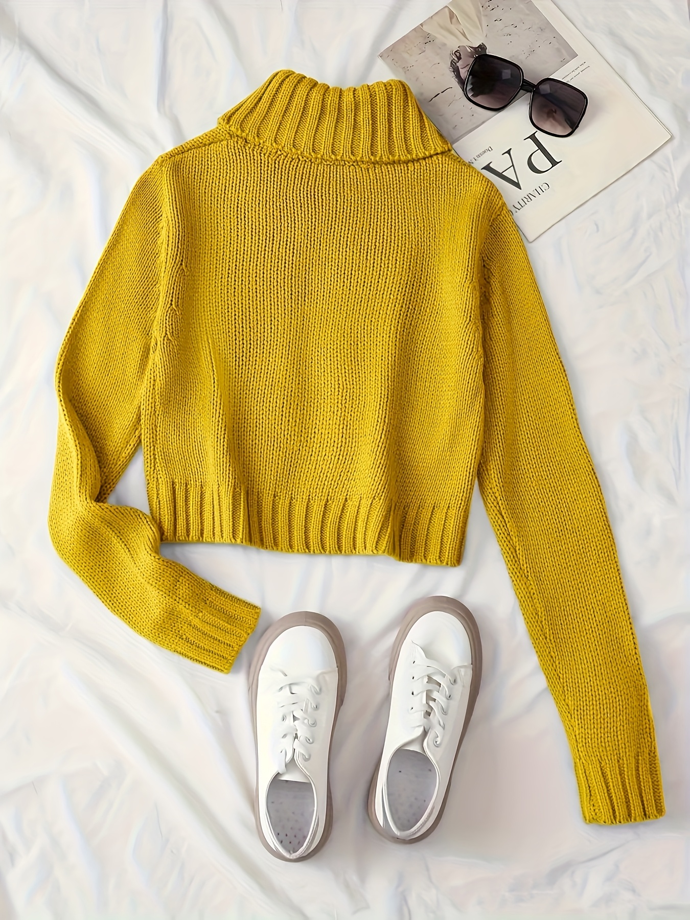 Multi-Button verzierte Stehkragen-Slim-Fit-Kardigan mit Reißverschluss