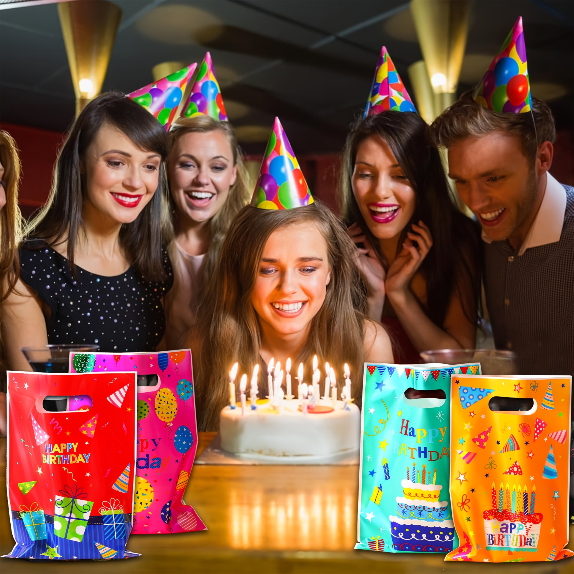 50 birthday party favor bags suitable girls boys' gift Temu