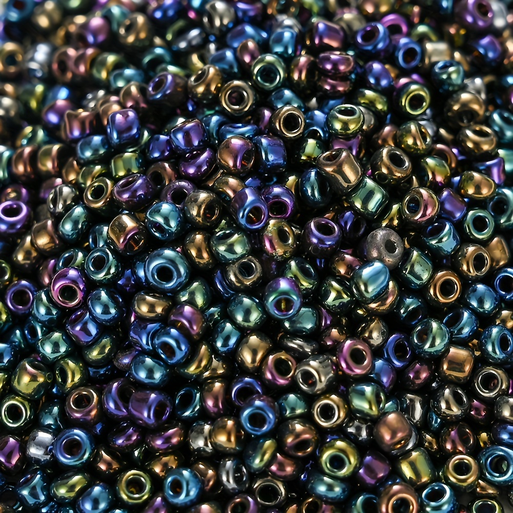 250/620/1000pcs Solid Color Glass Enamel Beads