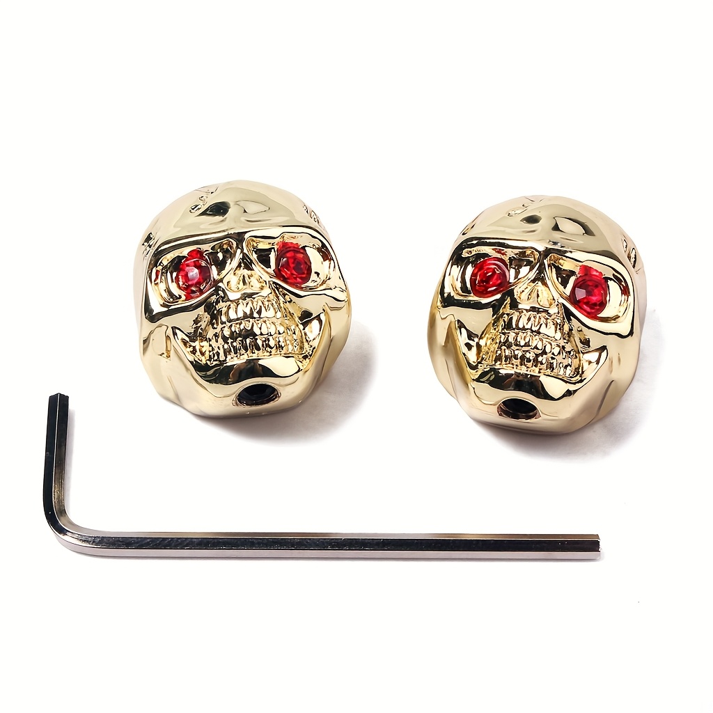Electric guitar bass volume and tone potentiometer control knobs, skull knobs, guitar accessories, Instrument Control Knobs, Music Equipment Parts, Skull Design Knobs, Edgy Guitar Parts, Smooth Rotation Knobs, Precision Control Knobs, Guitar Hardware