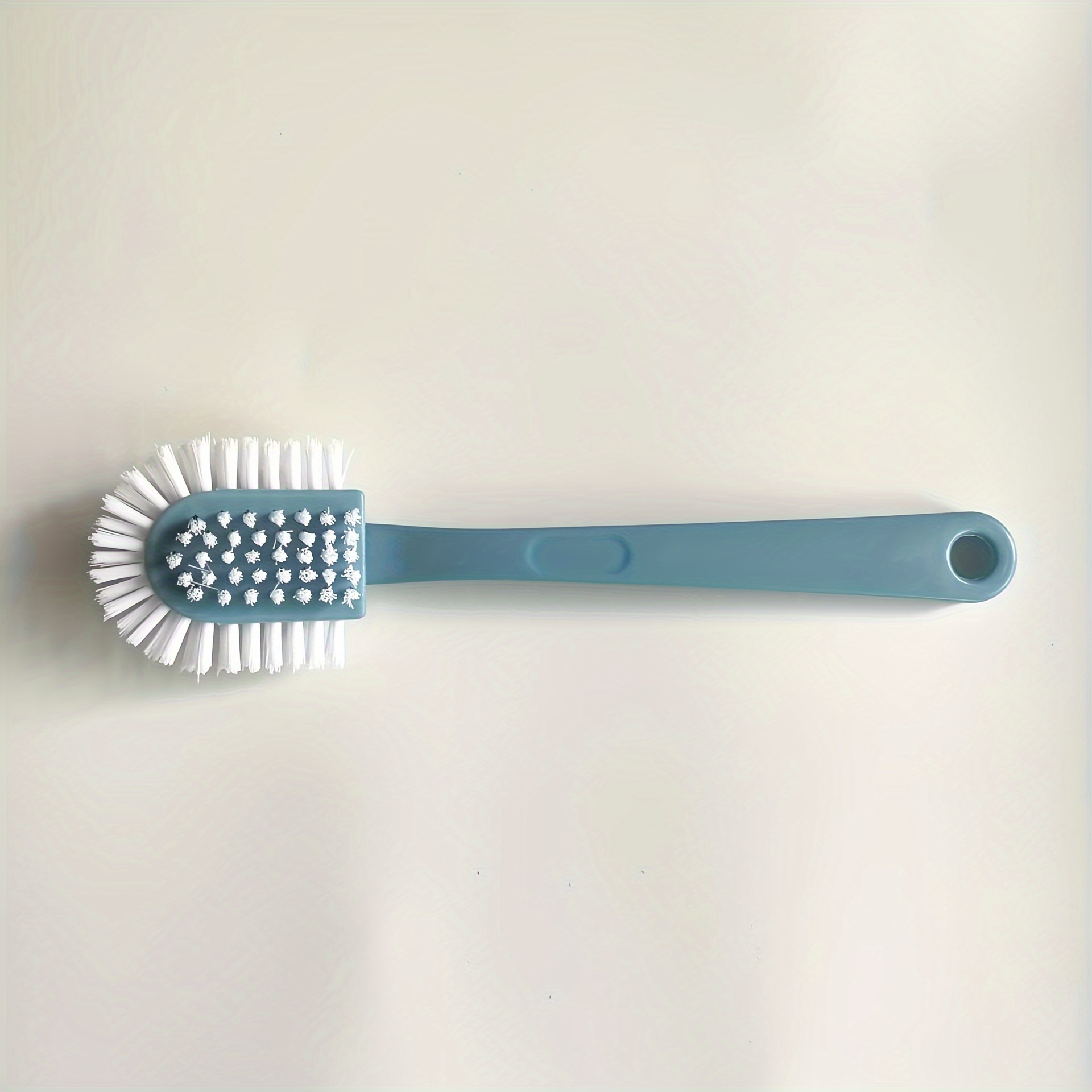 1  functional 5 sided plastic laundry brush with long handle   manual cleaning tool for shoe clothes toilet outdoor use no electricity needed details 5