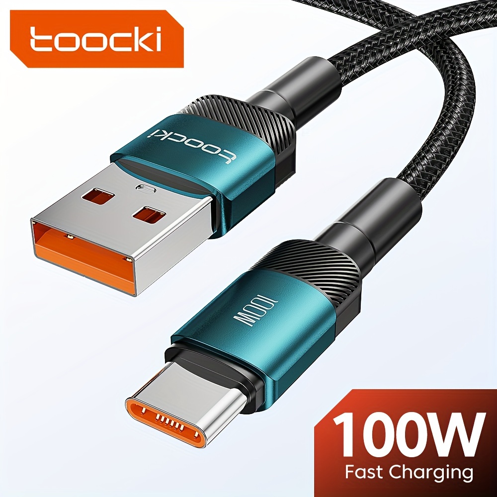 

6a 100w Usb-c Cable Fast Charging Data Cord For Huawei , Xiaomi, Poco, Oneplus, Samsung - Usb To Type-c Charger With 30-50w Power Output, No Battery, Supports Multiple Devices