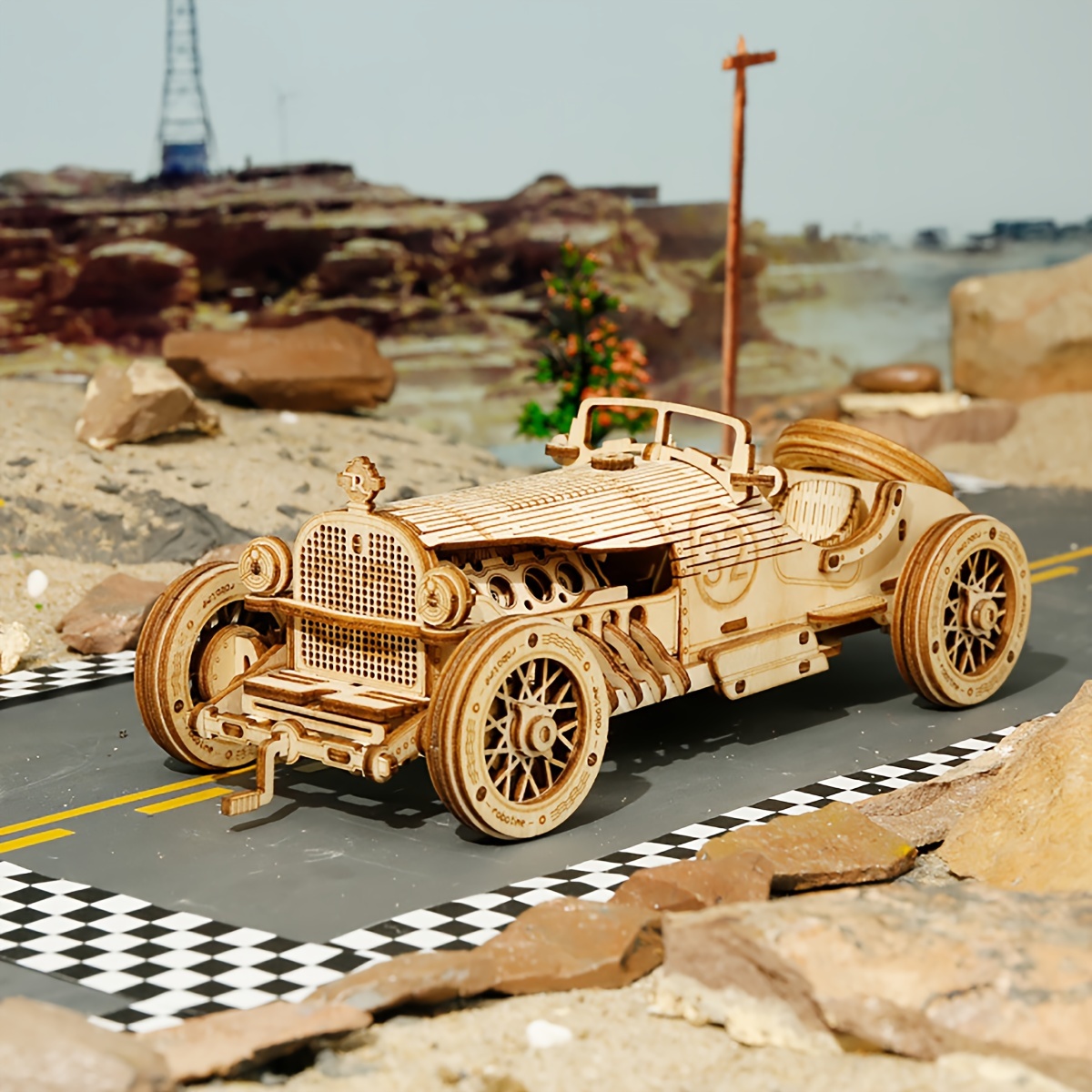 

Car Kit - Wooden Collectible Display - Diy For Hobbyists Aged 14 & Up