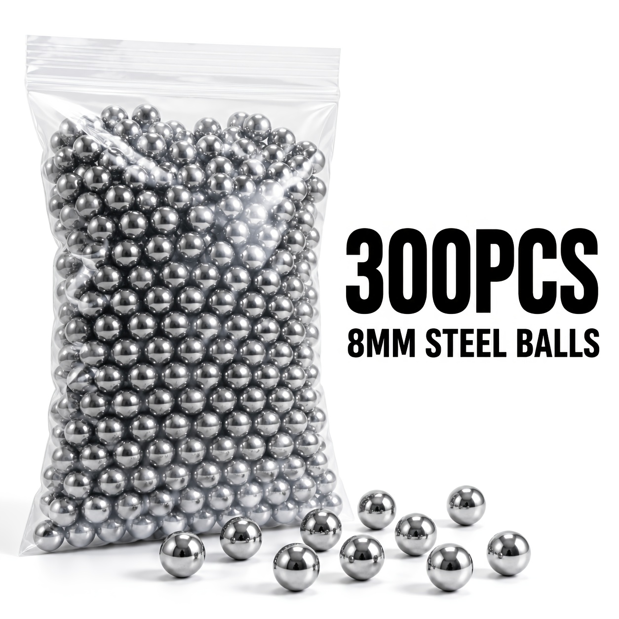 TEMU 300 pz da 8mm, Tonde per Progetti di Riparazione Fai da Te, Riempimento Contropeso, Artigianato e Creazione di Modelli
