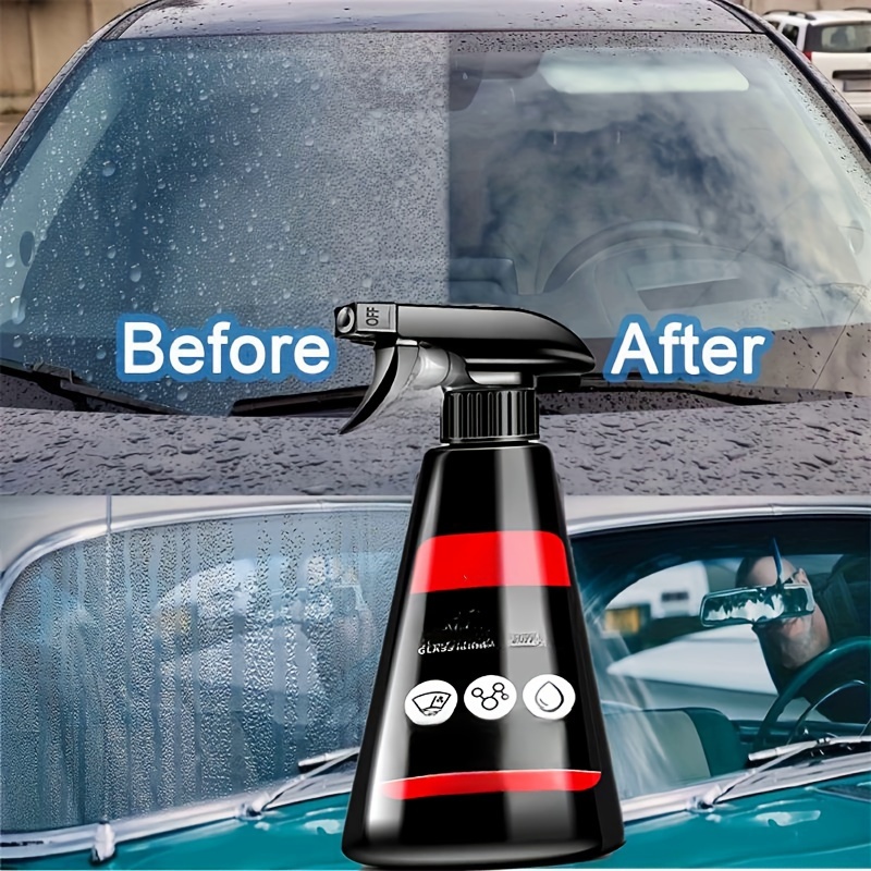 

500ml Windshield & Rearview Mirror Rain And Fog Repellent - Long- Protection For In All Weather , Easy Application