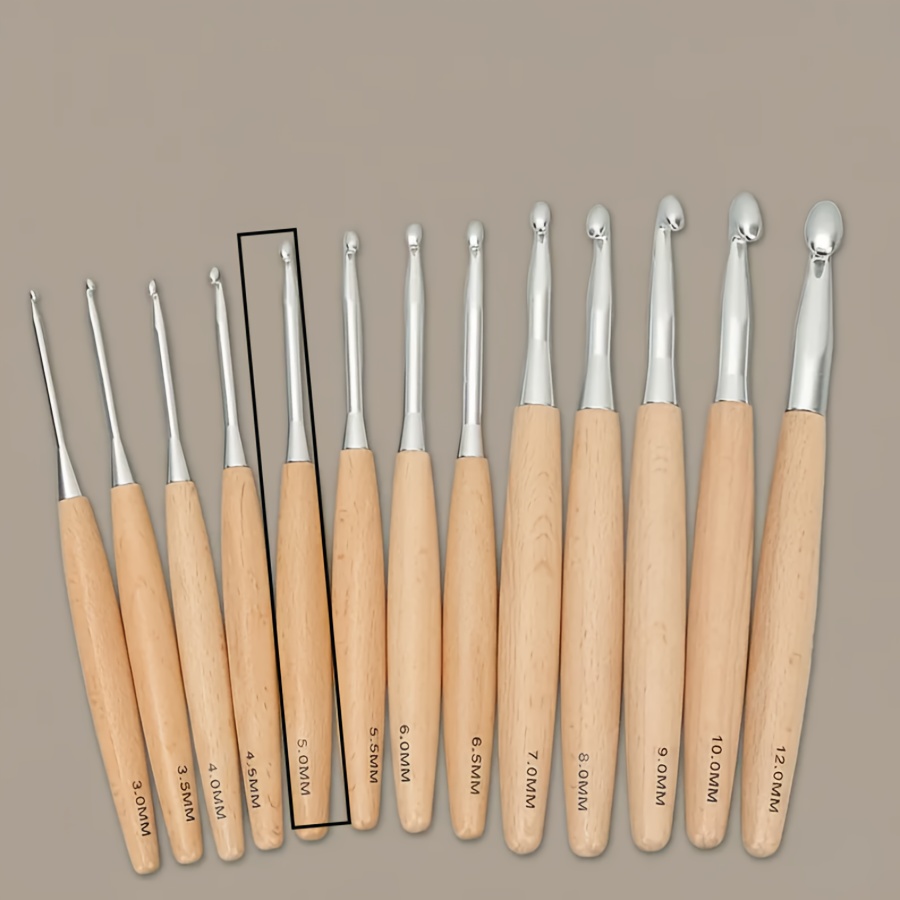 TEMU Un crochet en bois personnalisé, fabriqué à , parfait comme cadeau pour les , un cadeau pour la fête des mères ou pour les passionnés de crochet